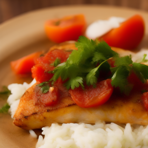 Delicioso Pescado al Horno con Salsa de Tomate

