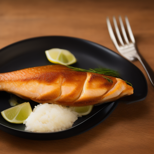 Delicioso plato de pescado a la Argentina

