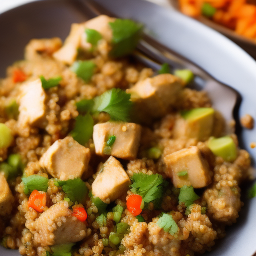 Ensalada de quinoa con pollo a la parrilla

