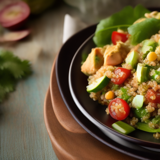 Ensalada de Quinoa con Pollo y Aguacate

