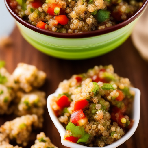 Ensalada de quinoa y aguacate con salsa de cilantro - una receta típica de Argentina

