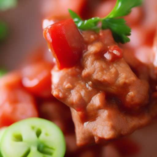 Gastronomía China - Carne Tierna con Salsa Picante

