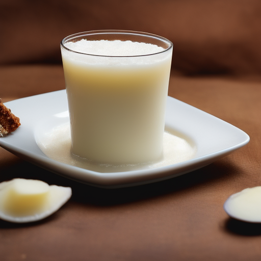 Postre chino de coco y tapioca en leche de coco

