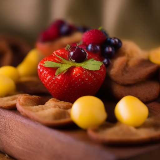 Delicioso postre chino de frutas

