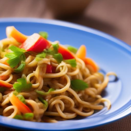 Ensalada China de Fideos con Verduras

