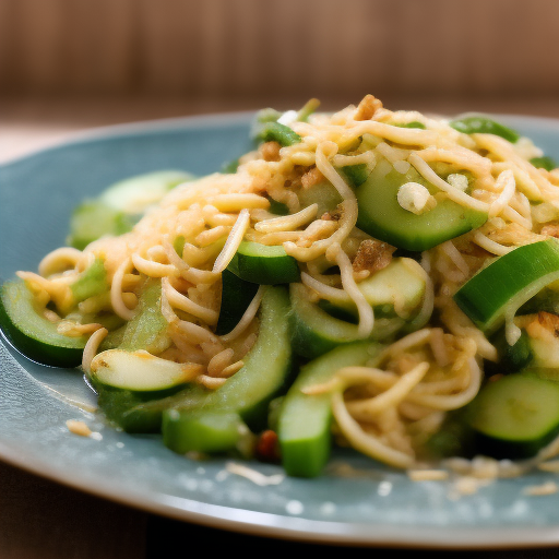 Ensalada de pepino y fideos de arroz: una receta china deliciosa y única

