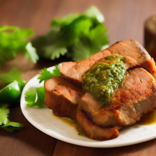 Receta española: Churrasco con Chimichurri

