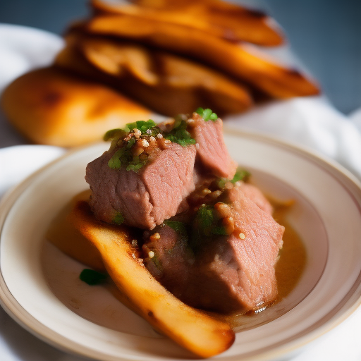 Deliciosa receta de carne de cerdo con salsa española

