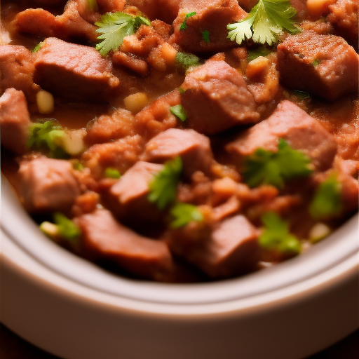 Deliciosa Receta de Carne de Cerdo en Salsa Española

