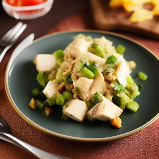 Ensalada de Pollo con Aceitunas y Queso Manchego

