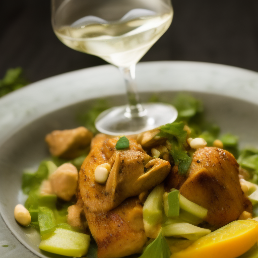 Ensalada de Pollo con Orégano y Limón

