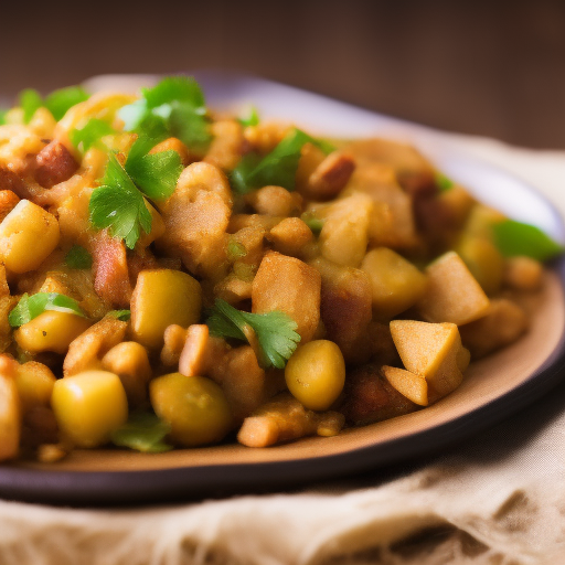 Ensalada India de Garbanzos y Papas

