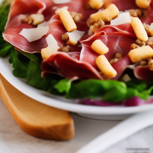 Ensalada de Prosciutto con Arúgula y Parmesano

