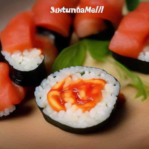 Sushi de atún con toque picante

