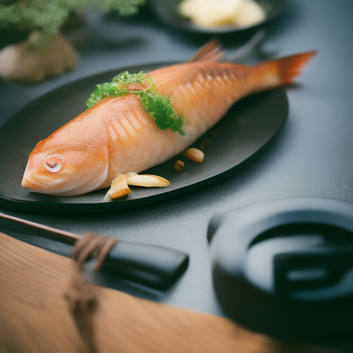 Delicia Japonesa de pescado al estilo único

