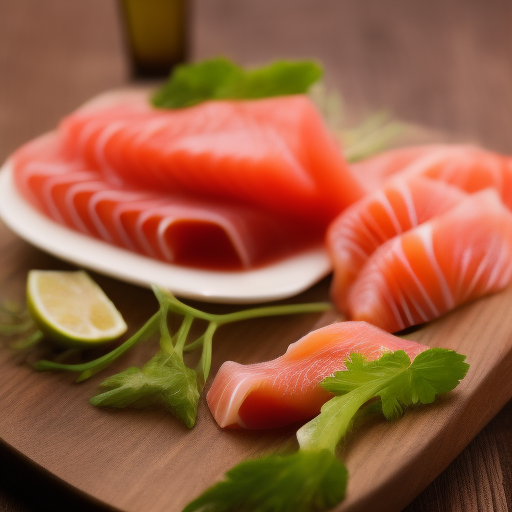 Sashimi de Salmón con Eneldo

