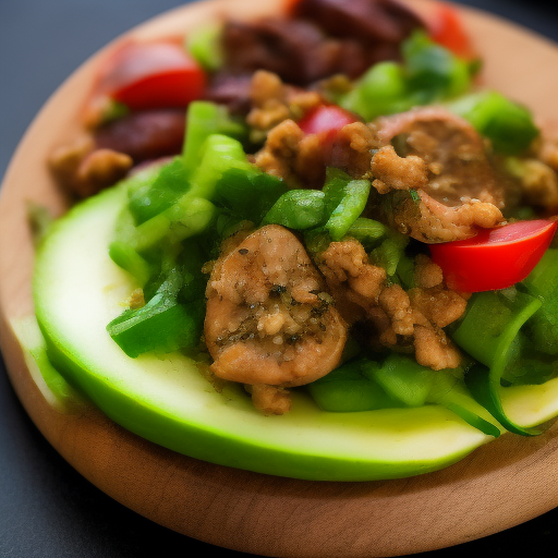 Ensalada japonesa de salmón y aguacate

