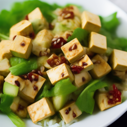 Ensalada de Tofu y Algas Marinas: Una Delicia Japonesa 
