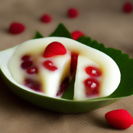 Delicioso Mochi de Fresa y Coco - Postre Japonés Único

