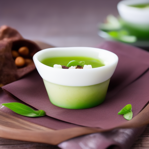 Delicioso Postre Japonés de Mochi con Helado de Té Verde

