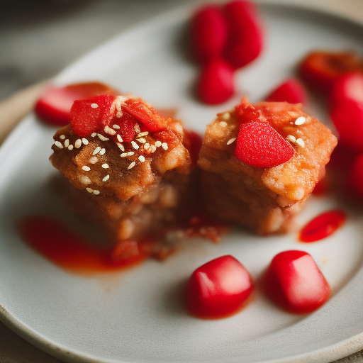 Delicioso Postre Japonés de Frijol Rojo

