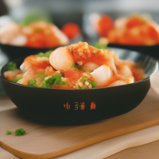 Ensalada de mariscos estilo japonés

