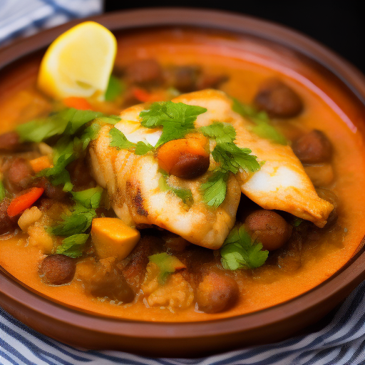 Tagine de Pescado con Sabores Marroquíes

