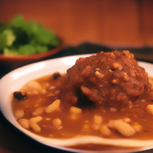 Carne de Res con Salsa de Cacahuate

