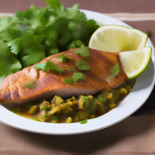 Receta Mexicana única de Filete de Pescado con Salsa de Aguacate

