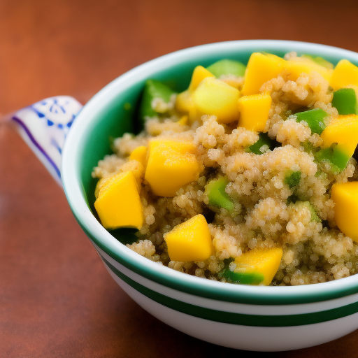 Ensalada de Quinoa con Aguacate y Mango

